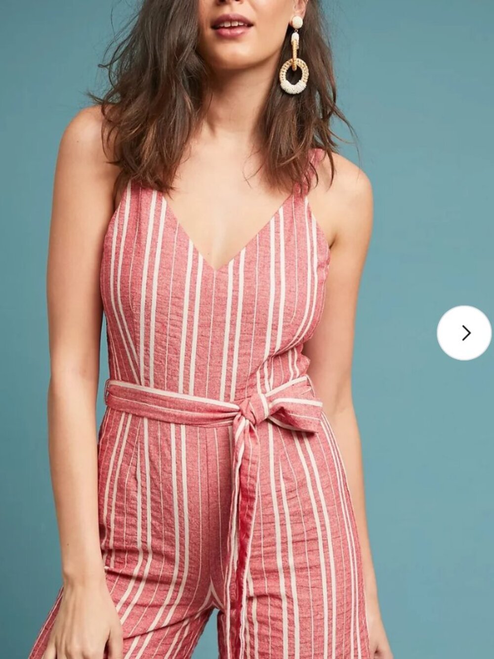 Anthropologie Robin Cropped Wide-Leg Jumpsuit medium